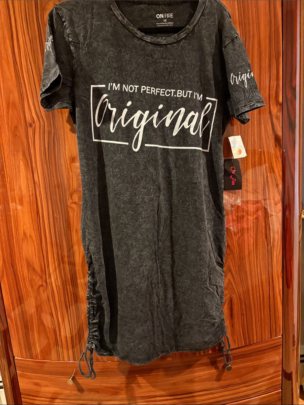 On Fire Black Men's 'Original' Graphic Short Sleeve Tee